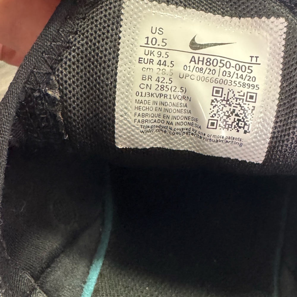 🔥Nike Air Max 270 Triple Black Breathable Mesh Men Athletic Sneakers Size 10.5 - Picture 12 of 12